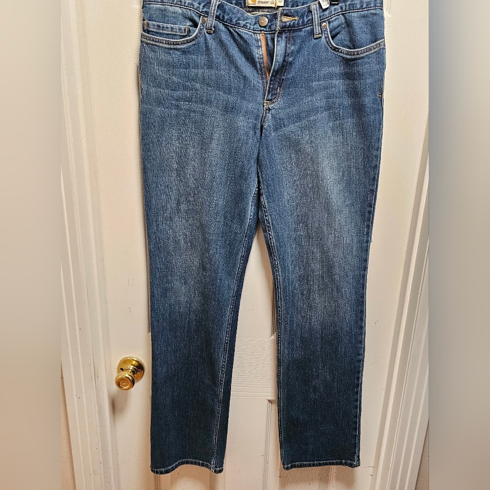 Carhartt Women’s Size 12 Tall Blue Straight Leg Pants Regular Fit Workwear EUC